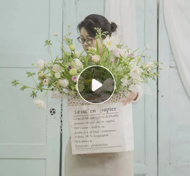 纸袋花艺